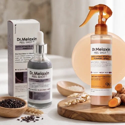 KIT MELAXIN (ACLARANTE + EXFOLIANTE ARROZ NUEVA FORMULA)