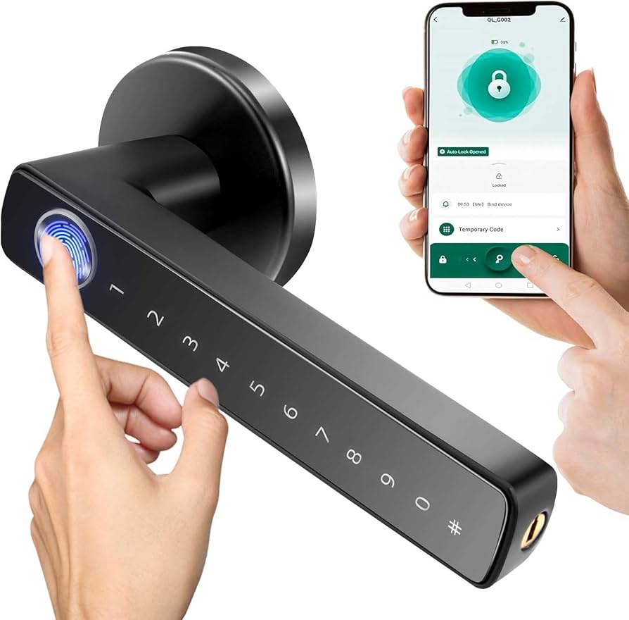 Cerradura Eléctrica con Huella Digital