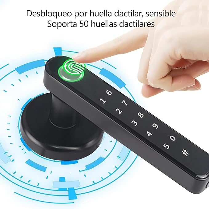 Cerradura Eléctrica con Huella Digital